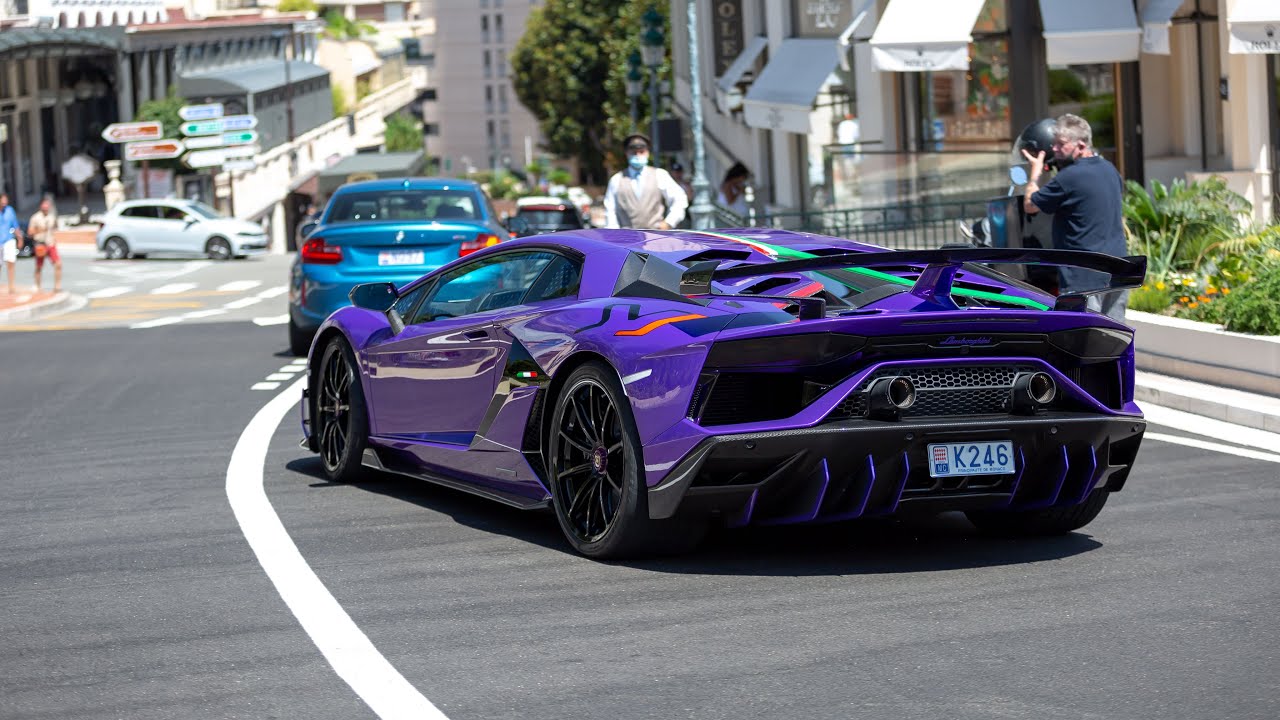 Lamborghini Aventador SVJ - Accelerations & Driving in Monaco !