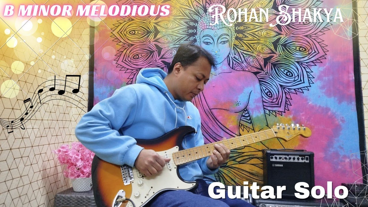 Bm melodious backing track solo guitar | 1 take | My Guitar Home |