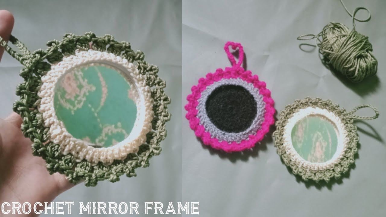 how to crochet mirror cover | crochet souvenir ideas
