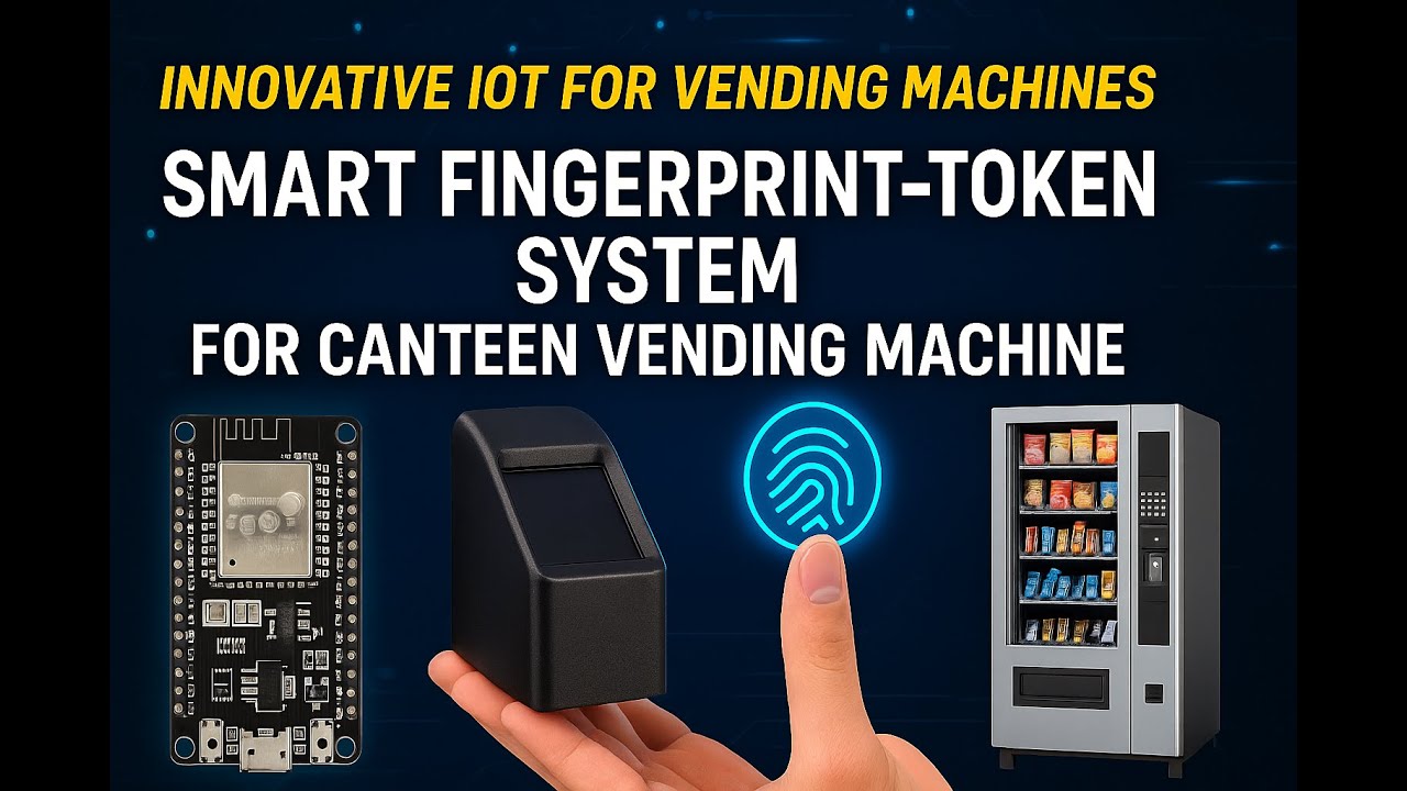Smart IoT Fingerprint Vending Machine | ESP32 + Biometric Canteen Automation Project