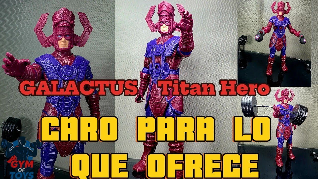Reseña de la figura GALACTUS de la serie Titan Hero de la marca Hasbro.
