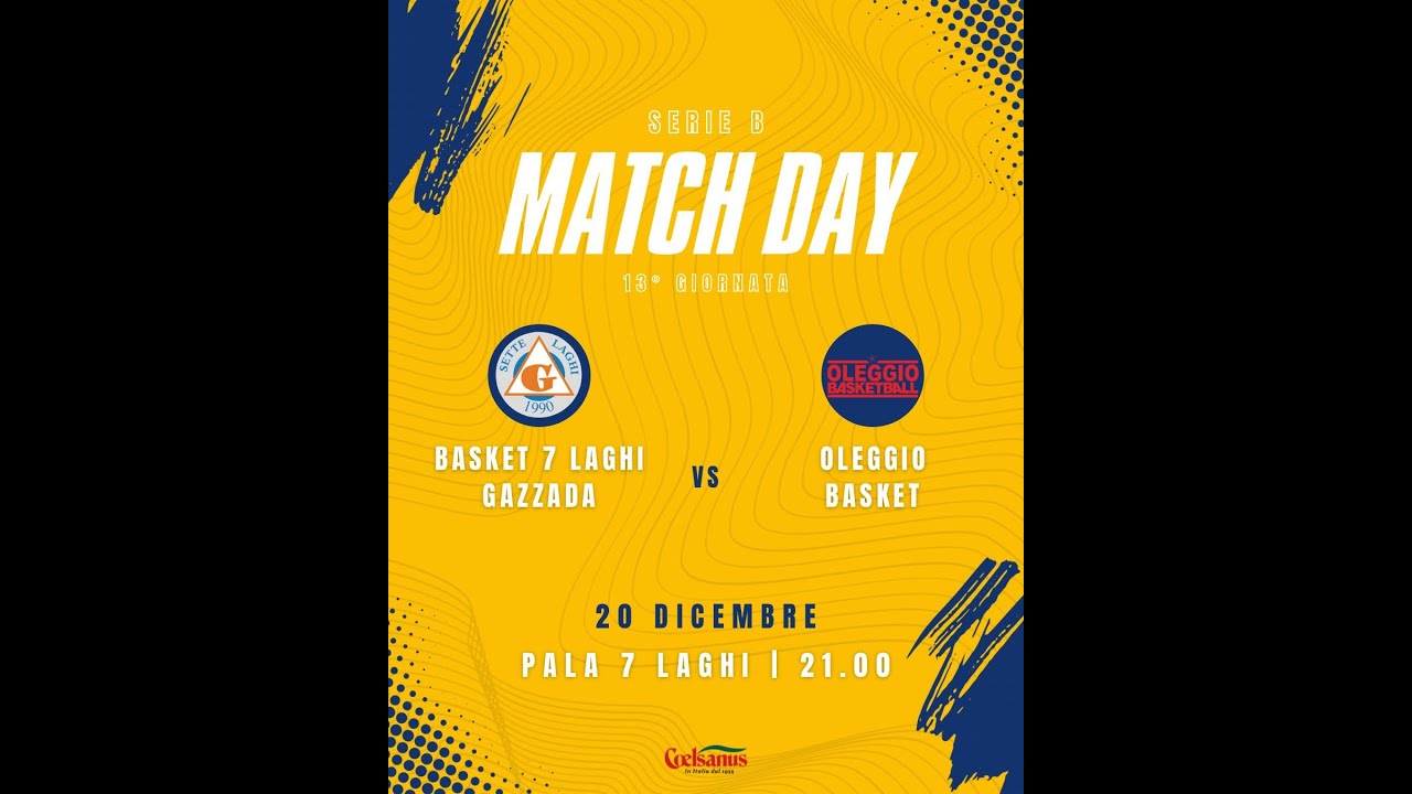 COELSANUS 7 LAGHI GAZZADA VS OLEGGIO MAGIC BASKET