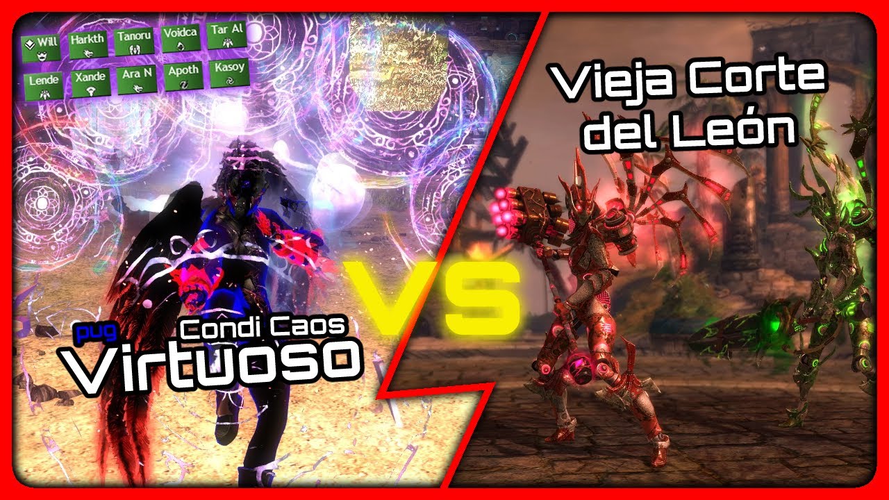 [GW2 pug] vs Vieja Corte del León  - Virtuoso POV (con comentarios)