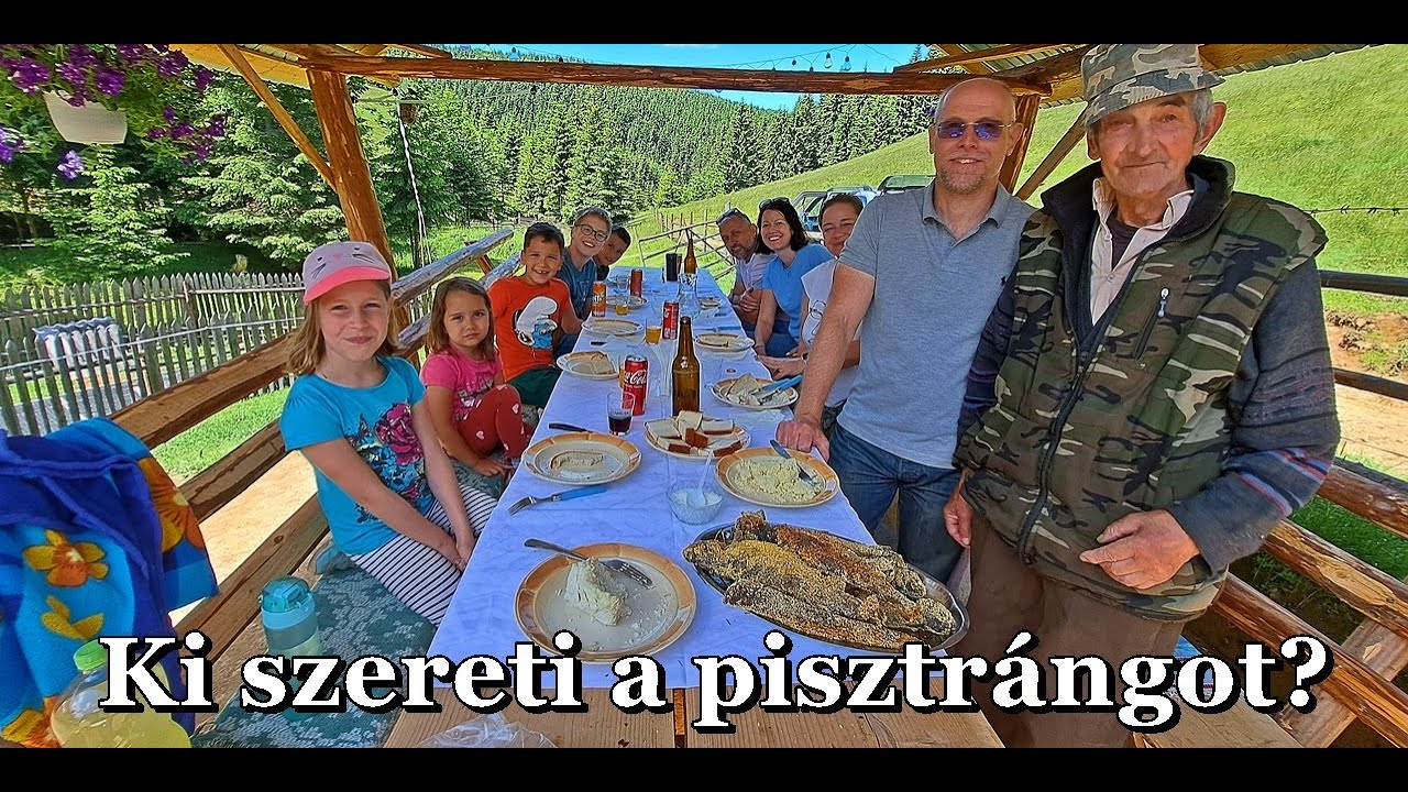 Csacsa pisztrángosában E mentes ételt, friss pisztrángot, házi sajtot, túrót, szalonnát ebédeltünk!