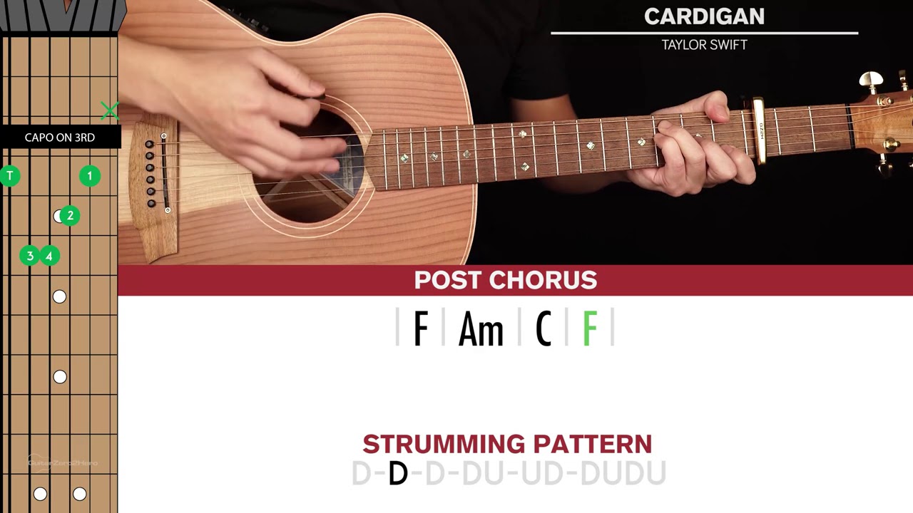 Cardigan Guitar Cover Taylor Swift 🎸|Tabs + Chords|