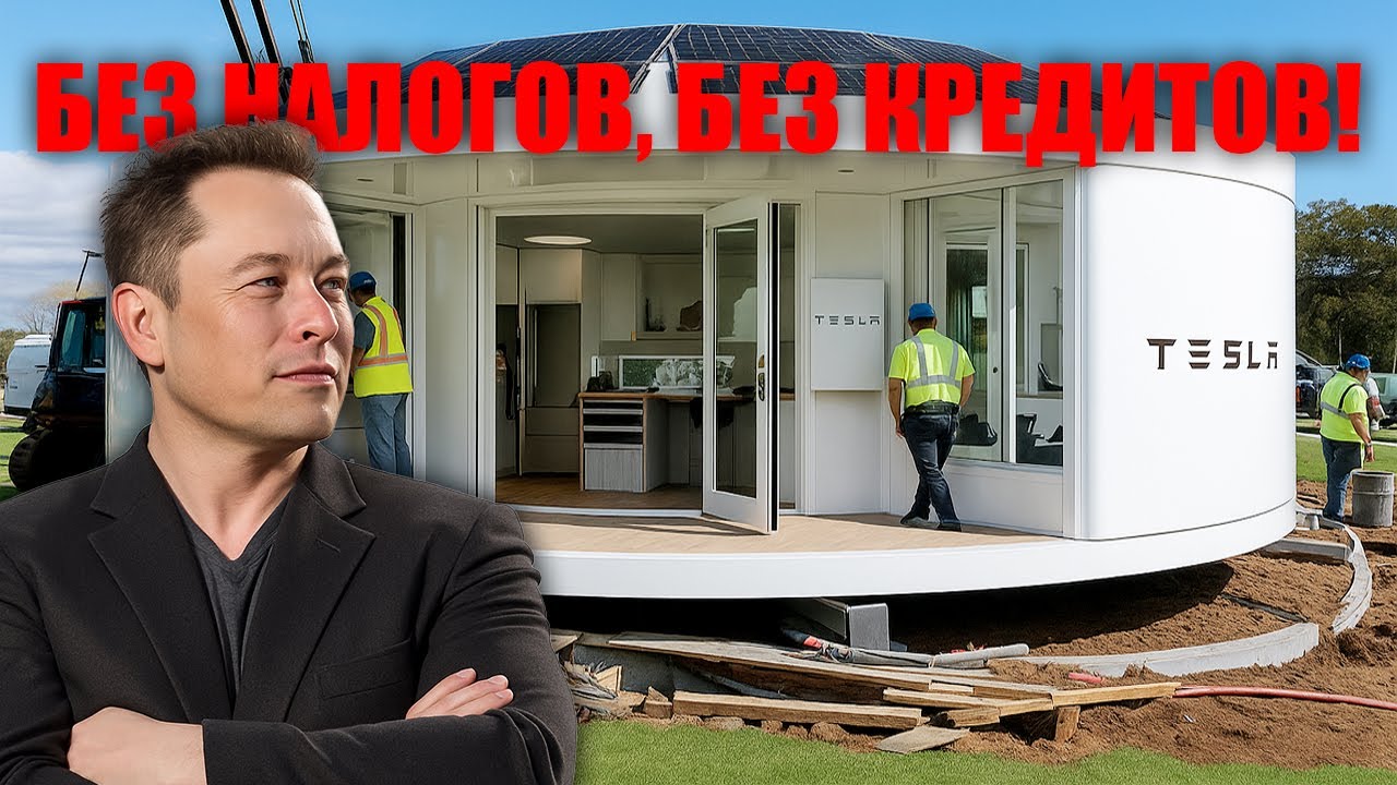 Илон Маск шокирует &mdash; дом Tesla за 7997 долларов уничтожает ипотеку и налоги навсегда!