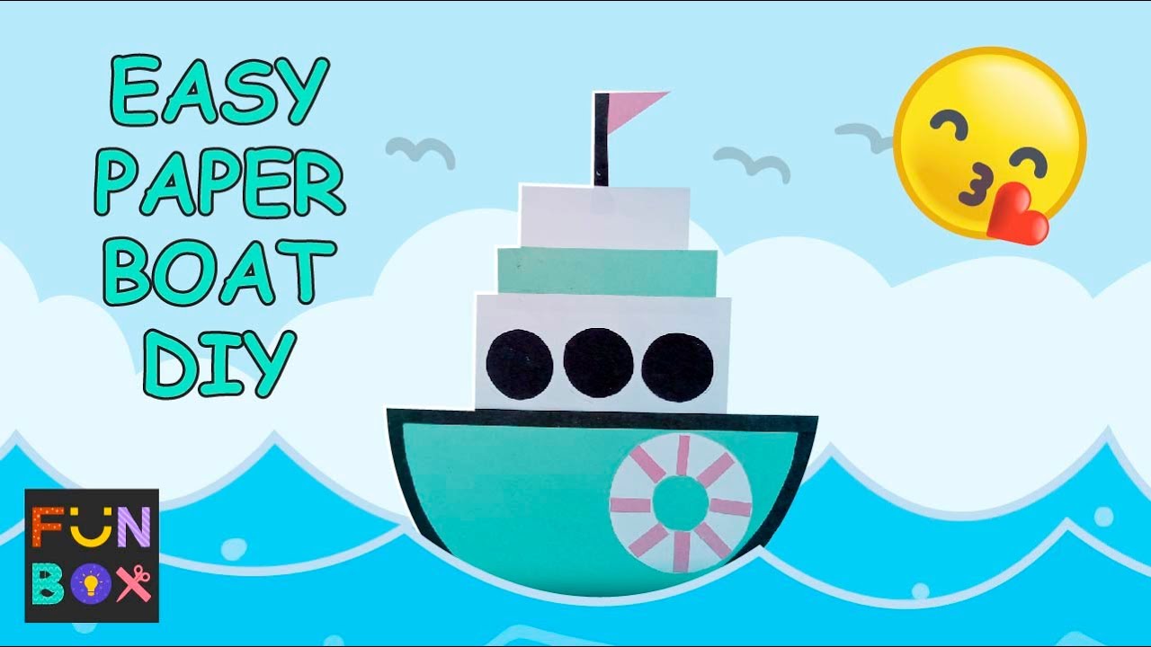 HOW TO MAKE EASY PAPER BOAT || Easy Kids Craft Ideas || Paper Crafts For Preschool|| Paper Craft New