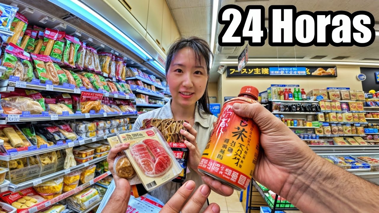 Desafio De 24 Horas || Sobrevivendo Só Com Comida de Loja De Conveniência no Japão 🇯🇵
