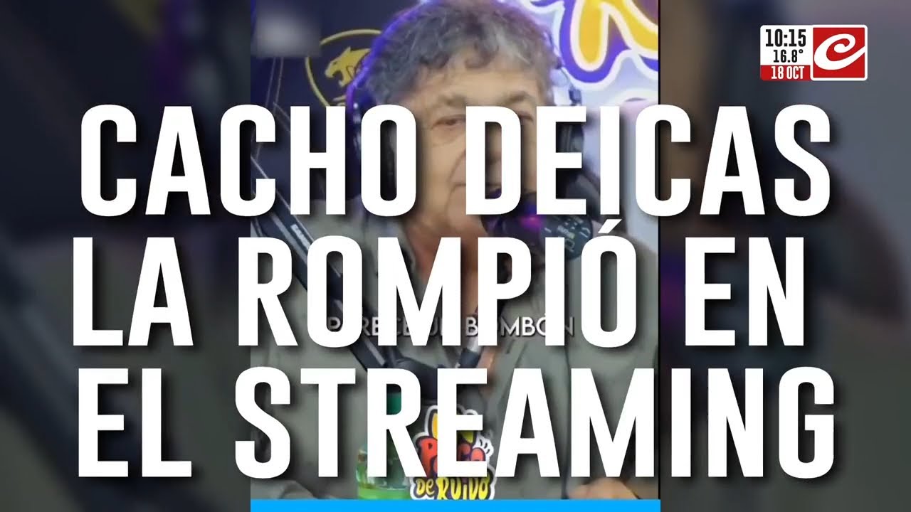 Cacho Deicas apareció en un canal de streaming y la rompió toda