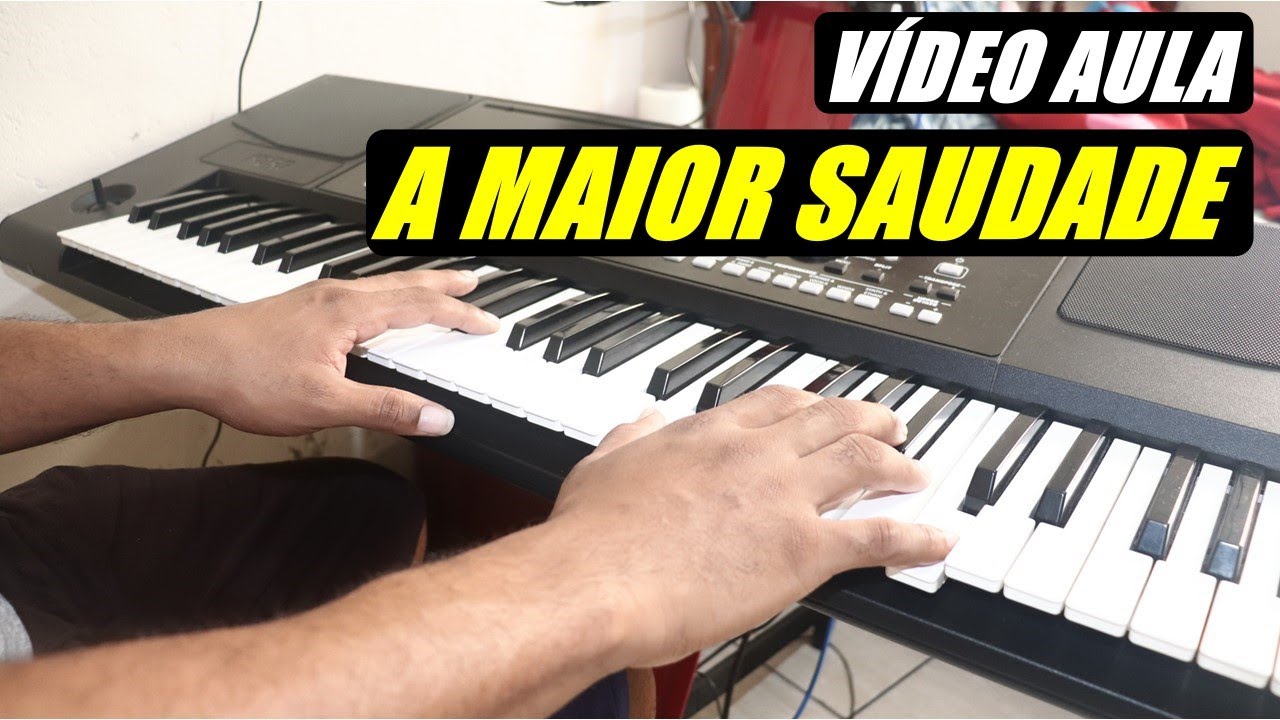 VÍDEO AULA A MAIOR SAUDADE CHICÃO DOS TECLADOS - BELO solo de FORRÓ das antigss PARA INICIANTES