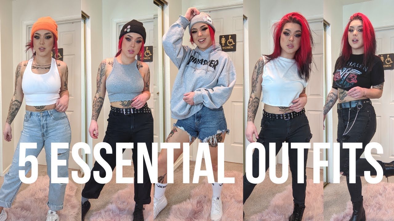 My 5 Essential Outfits | Simple, Edgy, Affordable!