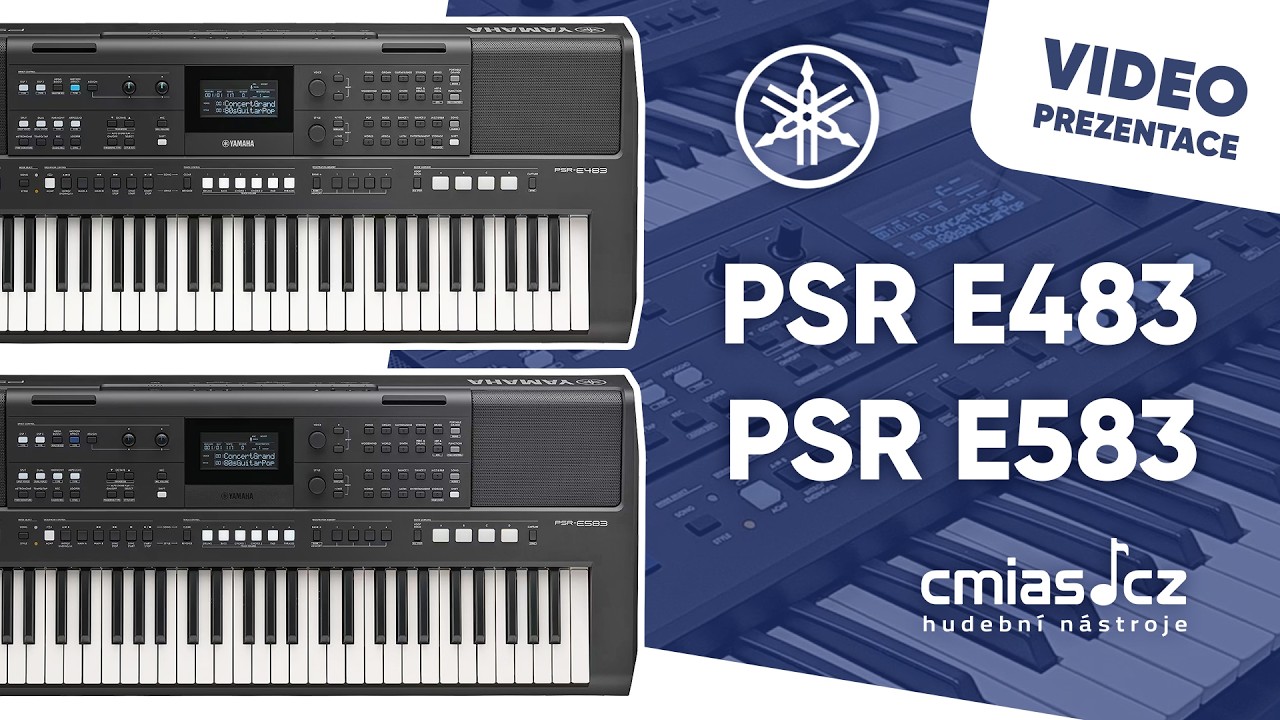 Yamaha PSR E483 a PSR E583 (videoprezentace)