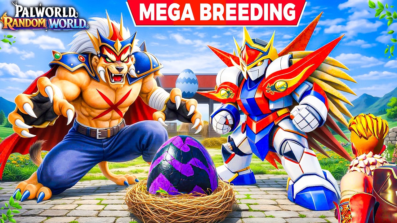 I BREEDING LIONROAR with TITAN BOLT! 😱 | PALWORLD RANDOM WORLD