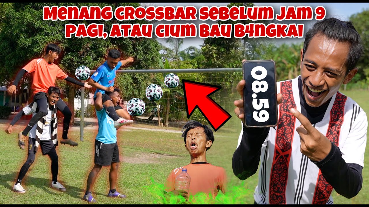 CROSSBAR SEBELUM JAM 9 PAGI PALING HEBOH! KALAH CIUM BAU B4NGKAI