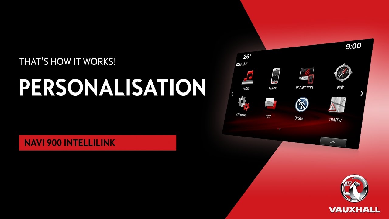 Personalisation | Navi 900 IntelliLink | Vauxhall