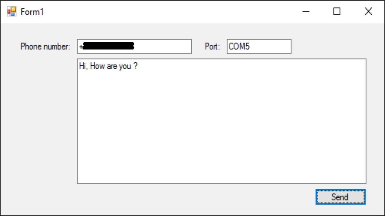 C# Tutorial - How to Send SMS Message C#.NET Winforms | FoxLearn