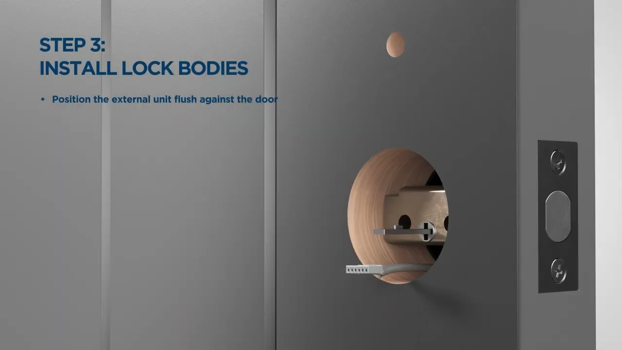 Gainsborough Mode Smart Deadbolt Install | PDP Video