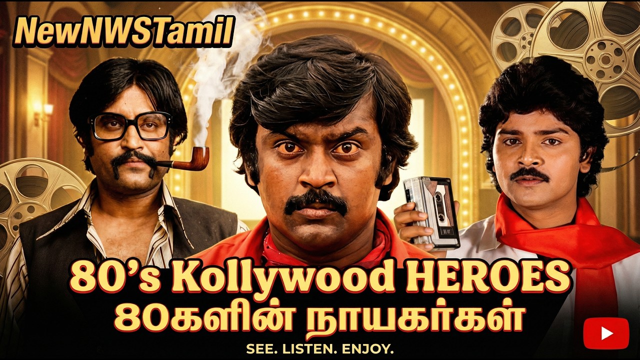 Rare 80&rsquo;s Tamil Cinema Icons 🎬✨ Rajinikanth, Kamal, Vijayakanth & More