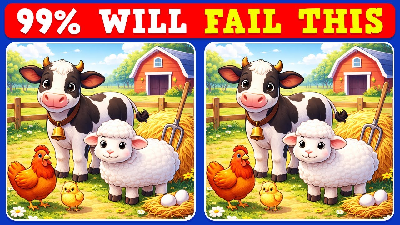 🔍 Find the Difference Challenge! | Spot 3 Differences Fast ⏱️🧠
