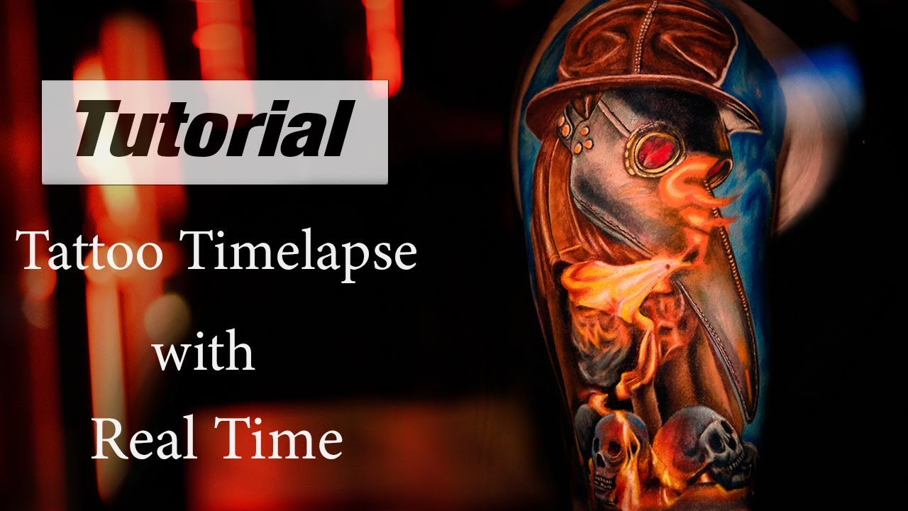 Tattoo Time Lapse with Real Time
