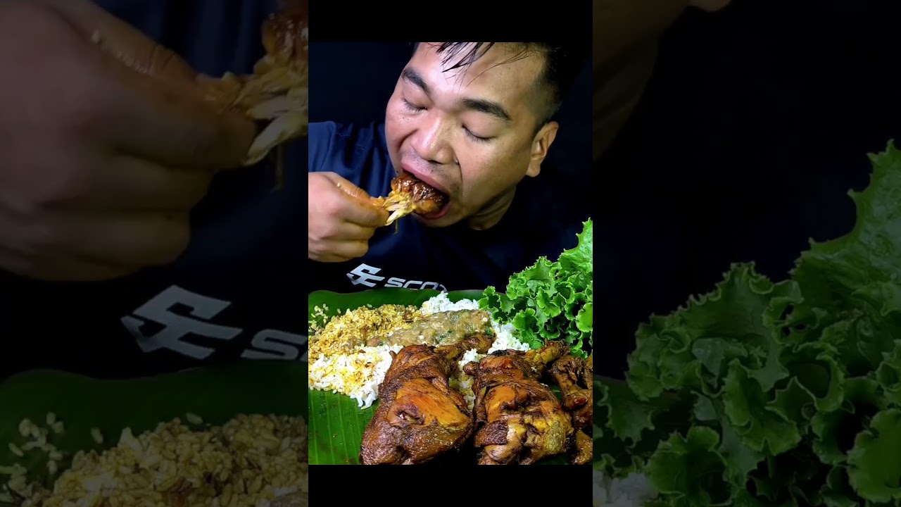ASMR : Eating Spicy 🥵 Pork Curry, ❤️&zwj;🔥 With Rice 😋 , Mustard leaf 🍀 || ASMRSHOW || MUKBANG ||