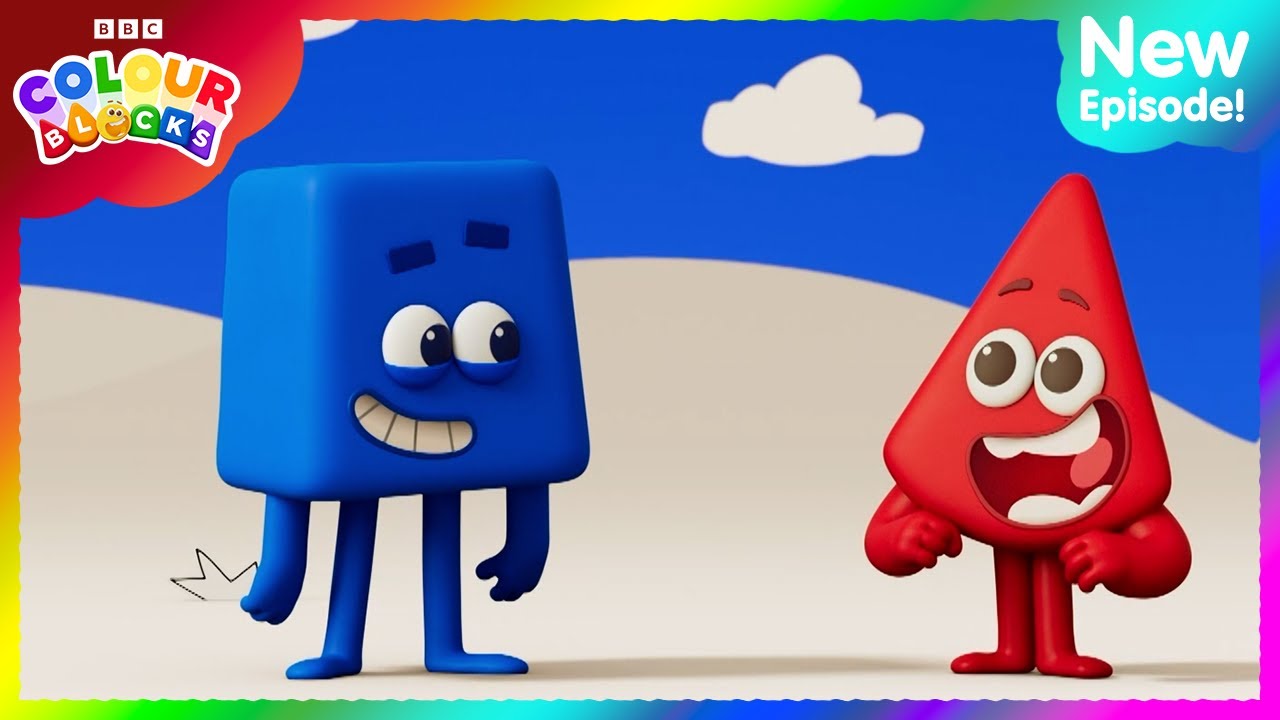 Red Meets Blue! | FULL EPISODE - S1 E4 | Learn Colours - Kids Cartoons | Colourblocks