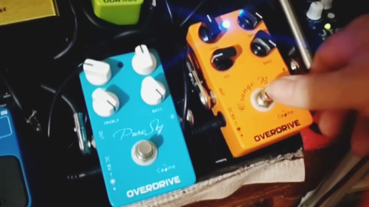 Caline Pure Sky VS Caline Orange Burst Overdrive Demo