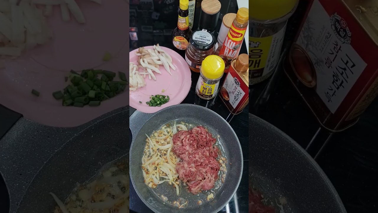 Garlic Pepper Mushroom Beef | Juyful♡#19 