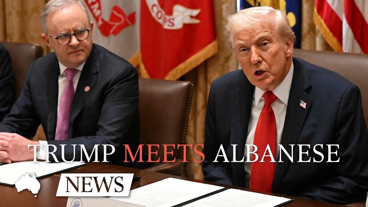 US President Donald Trump and Prime Minister Anthony Albanese meet at the White House