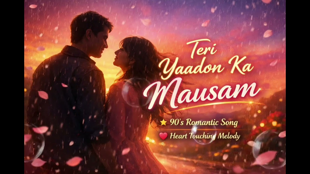 Teri Yaadon Ka Mausam 💖💕🌹🎵 | 90s Heart Touching Romantic Song ❤️ #RomanticHits #HindiSong #love 