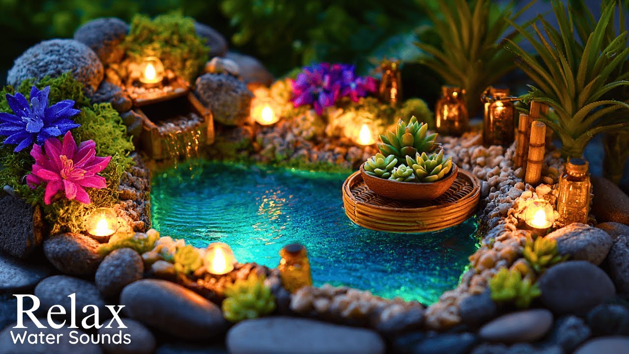 Sound of Water and Relaxing Music 🪴 Peace of Mind, Healing, Stress Relief