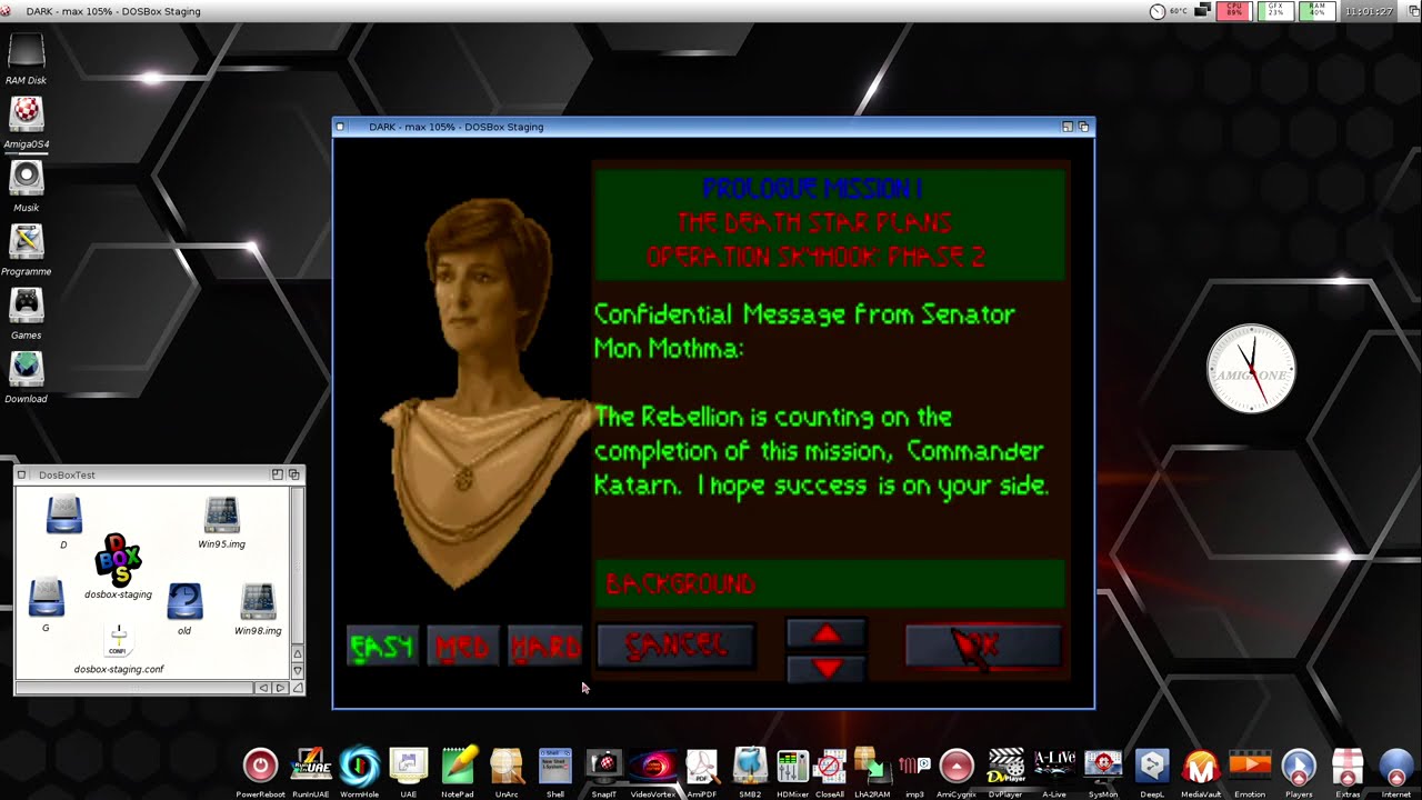 AmigaOs4.1 DosBox-Staging with 3dfx (Voodoo) support