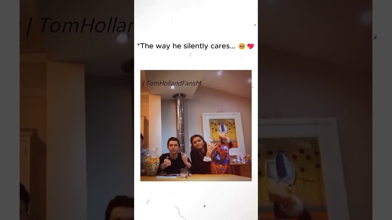 The way he silently cares... 🥹❤️ #Tomdaya #TomHolland #Zendaya