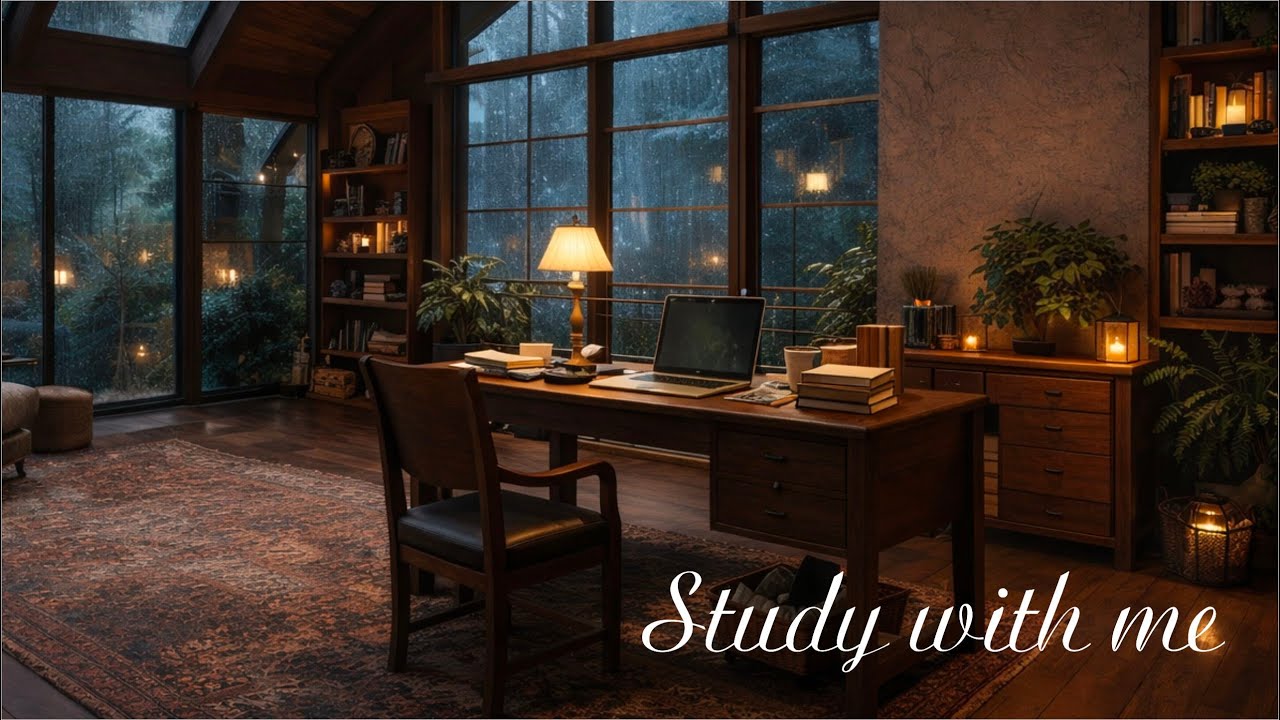 1,5 Hour Study With Me 📝 /pomodoro25-5/relaxation/mountain river/original sound.