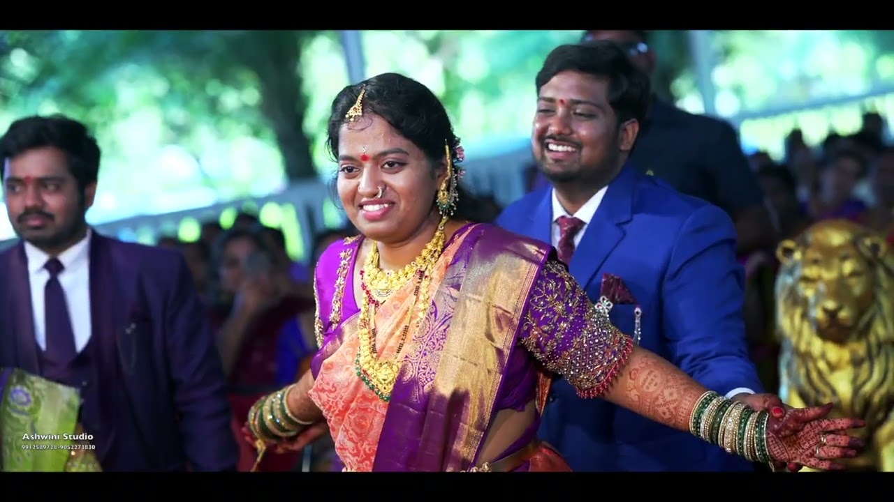 Shashi kumar & Navya Sree @Reception #cinematic #highlights 