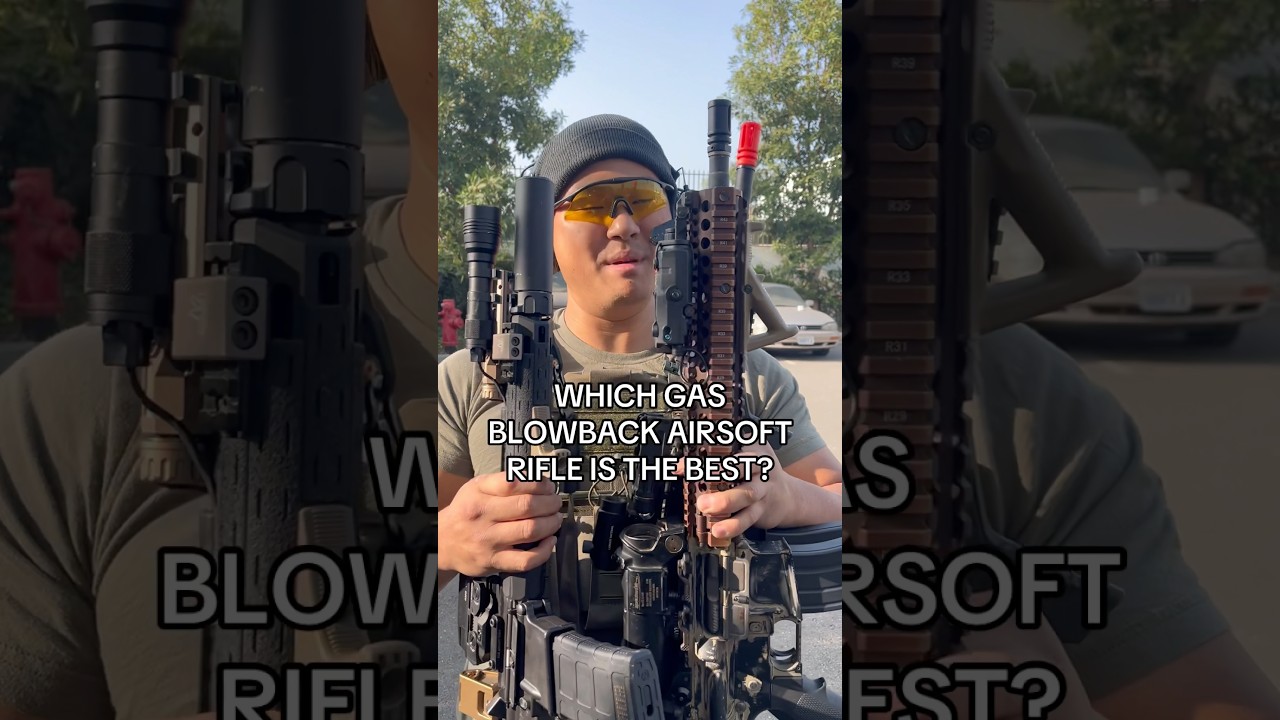Which Gas Blowback Airsoft Rifle is Best? #airsoft #airsoftgi #shorts #short #gbb #gaming #milsim