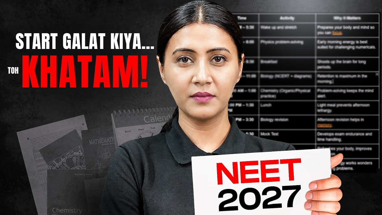 NEET 2027 Preparation Strategy 🔥 Start Like a Topper from Day 1 | Tulika Ma'am