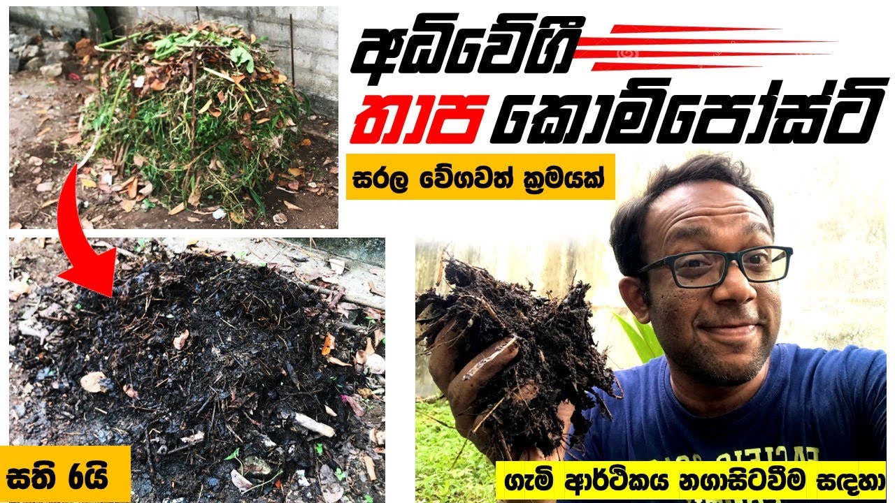අධිවේගී තාප කොම්පෝස්ට් ක්‍රමය පියවරෙන් පියවර සරලව : ගැමි ආර්ථිකය නගාසිටවීම සඳහා