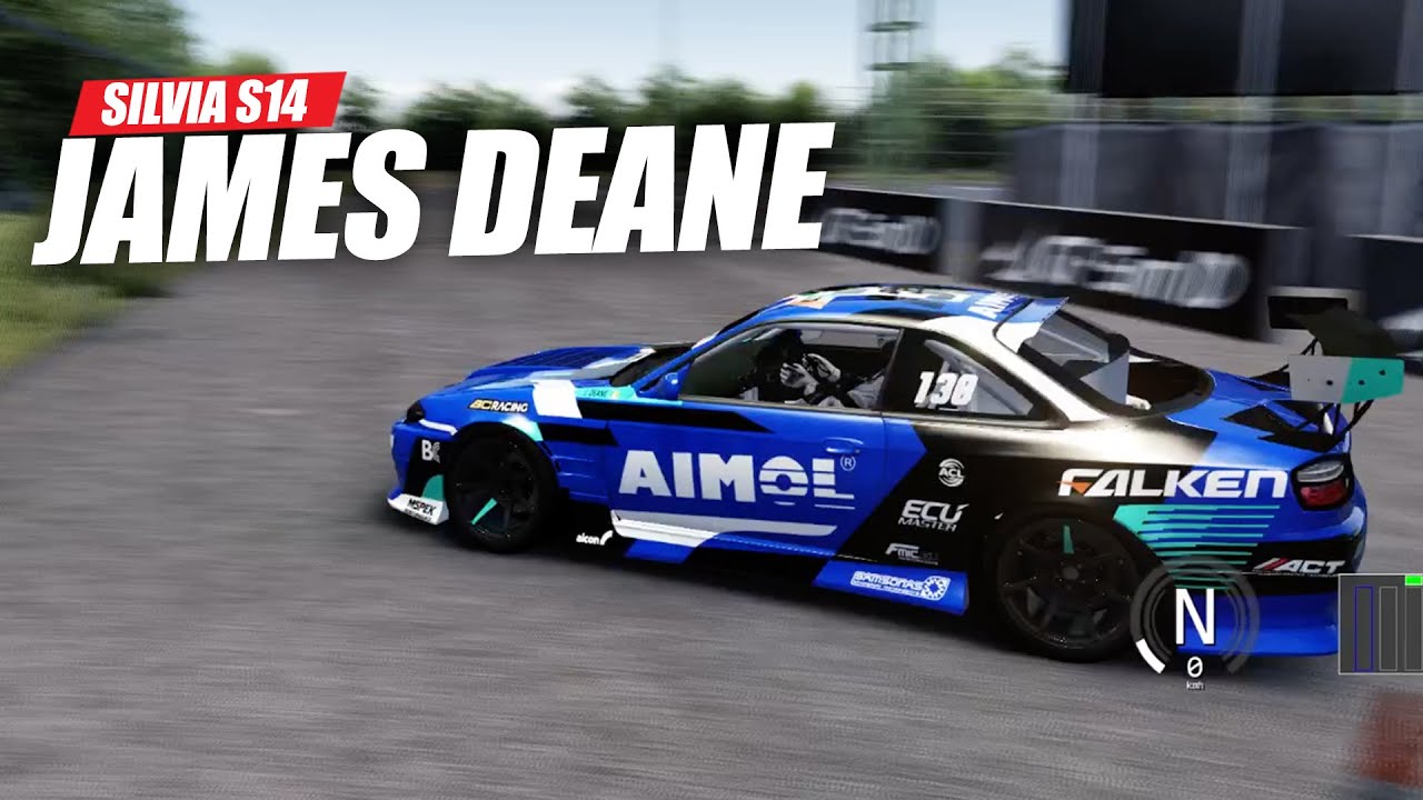 DRIFTING USING JAMES DEANE RDS SILVIA S14 in J99MAXX DRIFT CIRCUIT