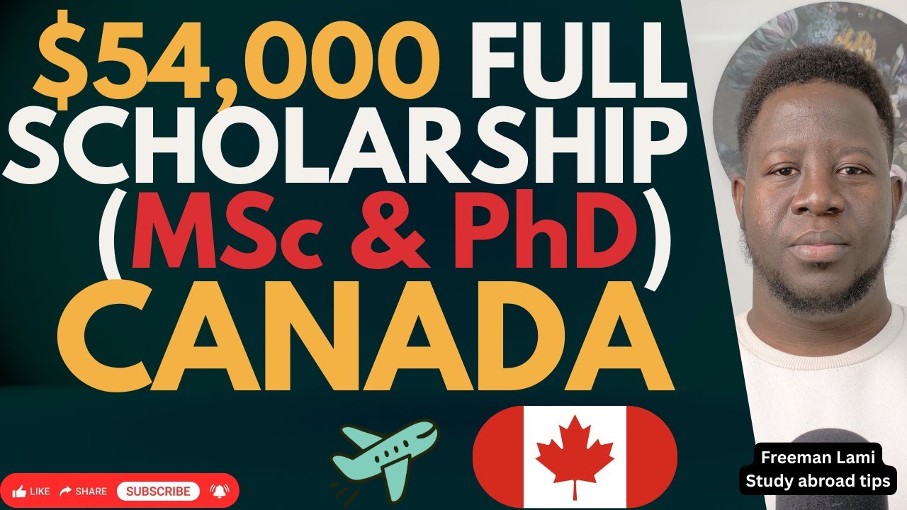 Fully Funded MSc & PhD in Canada 🇨🇦 | Up to $54,000 Stipend | IELTS Waiver available