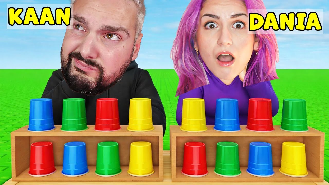 ORDNE ALLE BECHER RICHTIG Challenge Roblox! Kaan gegen Dania CUP BATTLES