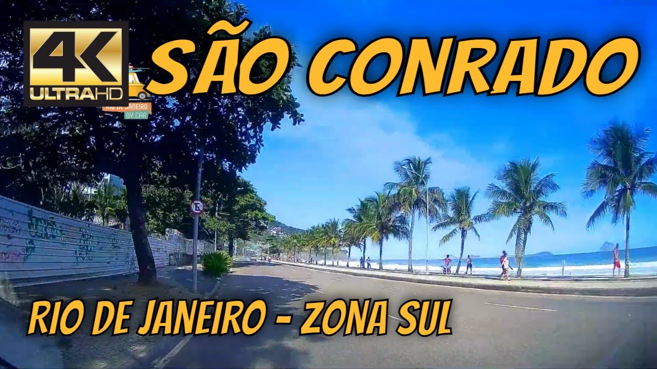 【4K】🚕 SÃO CONRADO | Tour to South and West zone | Rio de Janeiro by Car