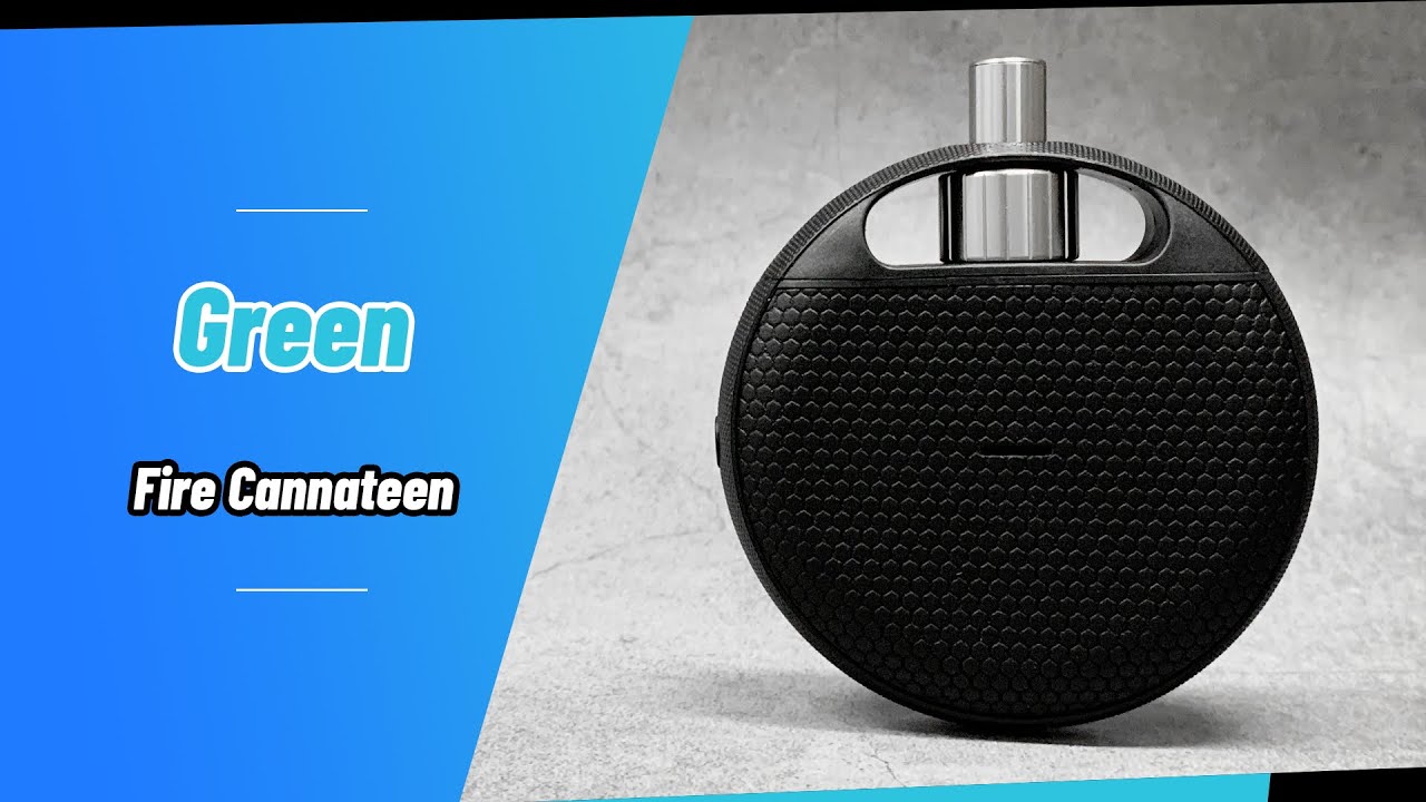 Green Fire Cannateen Dry Herb Vaporizer 1600mAh Unboxing | Vapesourcing