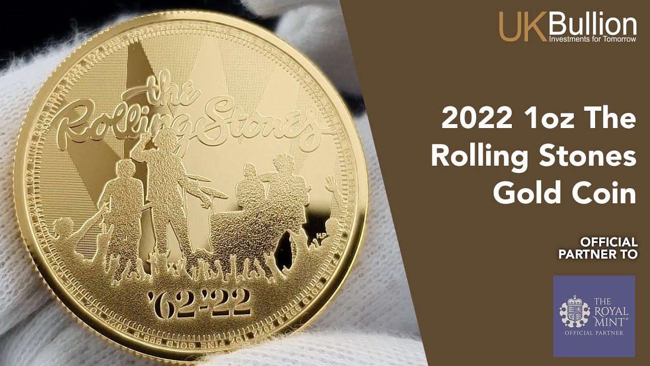 2022 1oz The Rolling Stones Gold Coin 🎵🎸