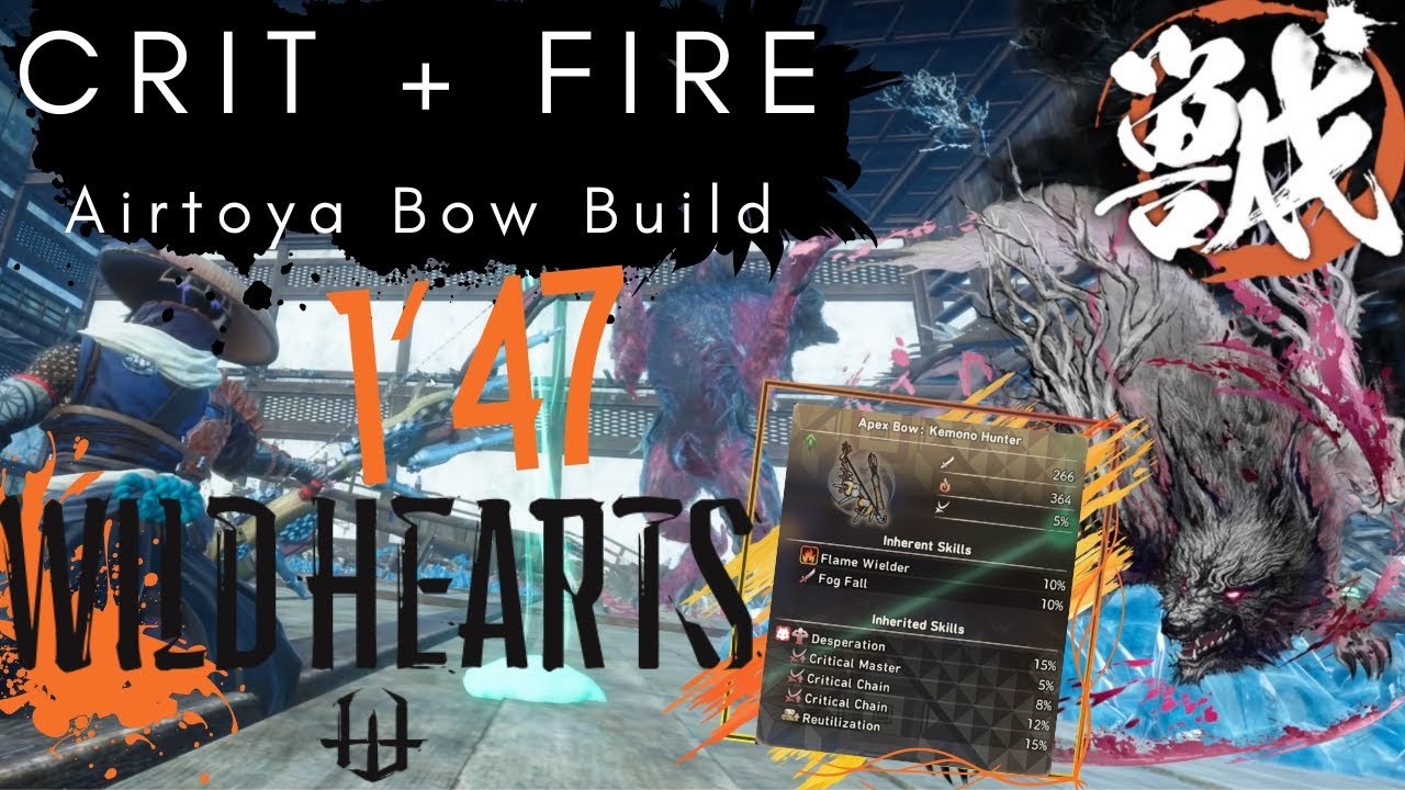【Wild Hearts】 - Crit + Fire Bow Vs. Lurid Soulstalker Showcase + Build (1:47)