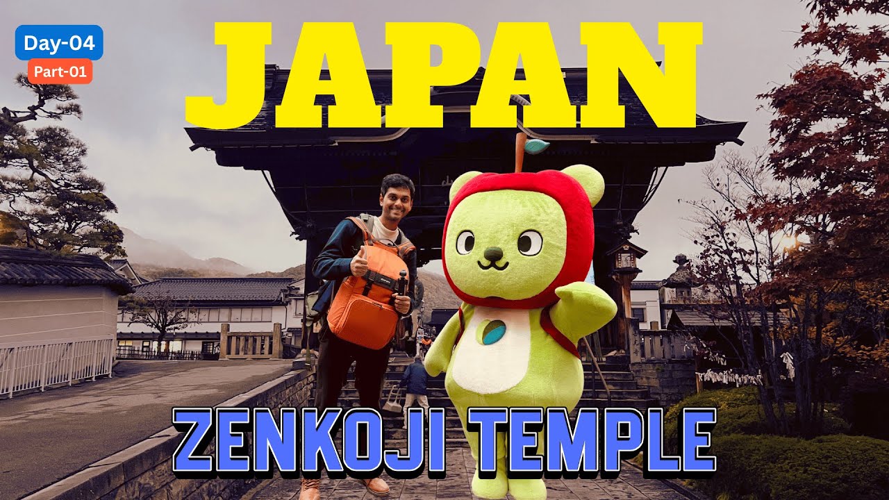 జపాన్ జెంకోజి ఆలయం 🇯🇵 | Zenko-ji Temple సందర్శన | Japan Travel Vlog Day 4 – Part 01