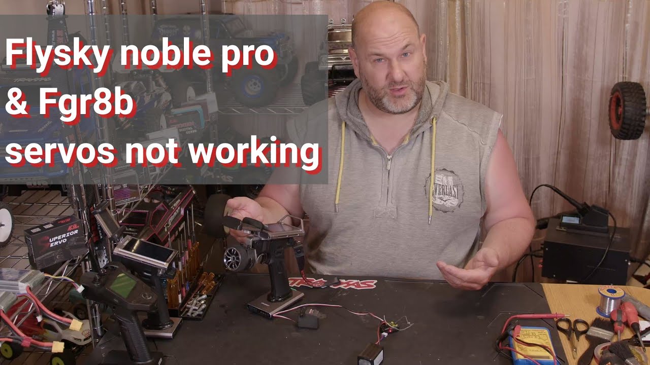 Flysky Noble pro and FGR8B servos not working and fix.