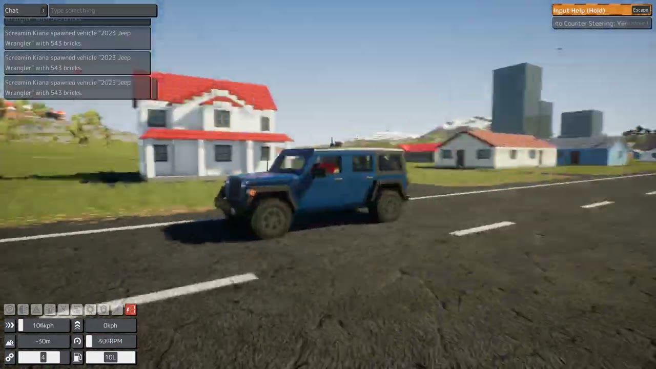 Brick Rigs escape the Helicopter