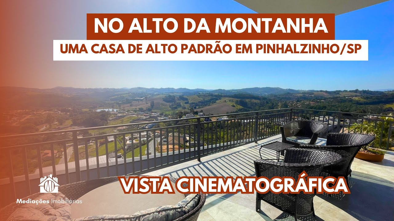 UMA CASA DE ALTO PADRÃO EM PINHALZINHO/SP COM UMA VISTA ESPETACULAR - ACEITA FINANCIAMENTO!