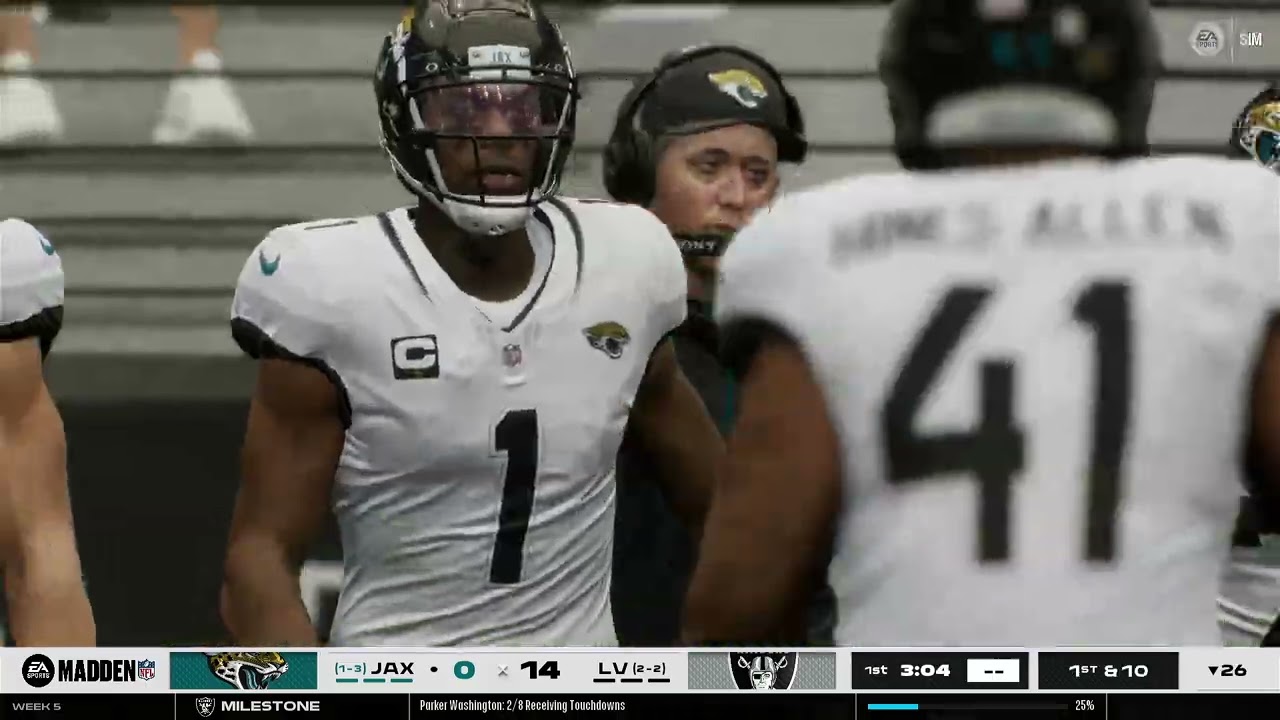 Year 4 Week 5 Raiders vs Jags | Full Game Franchise Rebuild | Madden 26